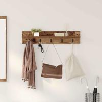 Wandgemonteerde kapstok Oud hout 80 x 10.5 x 18 cm Bewerkt hout