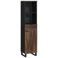Badkamermeubelsets met lade met plank Gestreept met opslag met de deur Bruin 38 x 33 x 160 cm