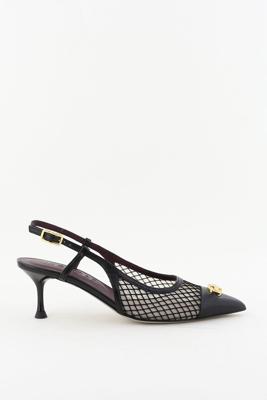 Morobe pumps Delilah 02 black mesh