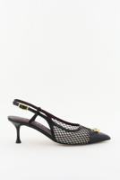 Morobe pumps Delilah 02 black mesh