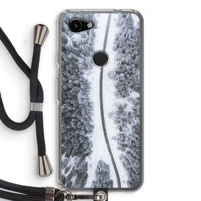 Snøfall: Pixel 3a Transparant Hoesje met koord