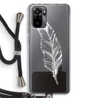 Pluim: Xiaomi Redmi Note 10 Pro Transparant Hoesje met koord
