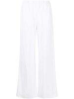 Cenere GB pantalon en lin mélangé à coupe ample - Blanc