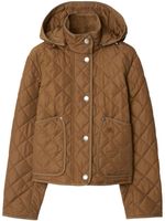 Burberry veste matelassée à capuche - Marron