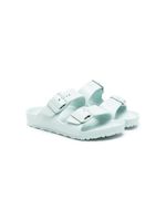 Birkenstock Kids sandales en cuir Arizona à logo embossé - Vert