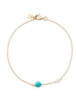 Mateo bracelet en or 14ct serti de diamants et de turquoise - thumbnail