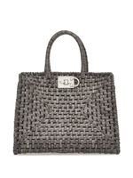 Ferragamo sac à main Studio Box médium à logo - Gris