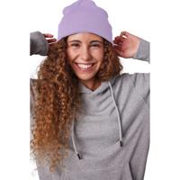 Wintermuts Beanie Yukon - lila paars - heren/dames - sterk/zacht/licht gebreid 100% Acryl