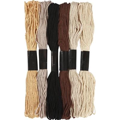 Creativ Company Borduurgaren, dikte 1 mm, naturel, 6 bol/ 1 doos