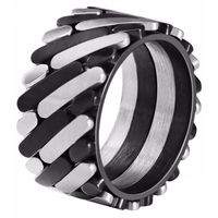 Edelstaal heren ring Diagonal Grid Black Silver-18mm Edelstaal heren ring Diagonal Grid Black Silver-18mm