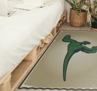 Grote dinosaurus vinyl tapijt