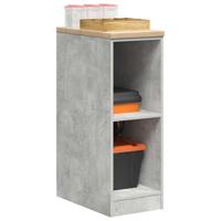 Garagekast 30x51x85 cm massief grenenhout betongrijs