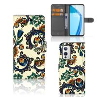 Wallet Case OnePlus 9 Barok Flower Wallet Case OnePlus 9 Barok Flower