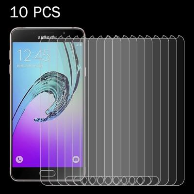 10 stuks voor Galaxy A7 (2017) / A720 0 26 mm 9H oppervlaktehardheid 2.5D explosieveilige getemperd glas scherm Film