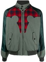 Maison Margiela x Pendleton veste bomber à empiècements - Vert - thumbnail