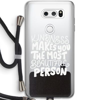 The prettiest: LG V30 Transparant Hoesje met koord