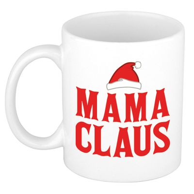 Mama Claus koffiemok / theebeker kerst cadeau mama 300 ml Mama Claus koffiemok / theebeker kerst cadeau mama 300 ml