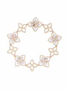 Roberto Coin bracelet Princess Flower Dubai en or rose 18ct orné de diamants