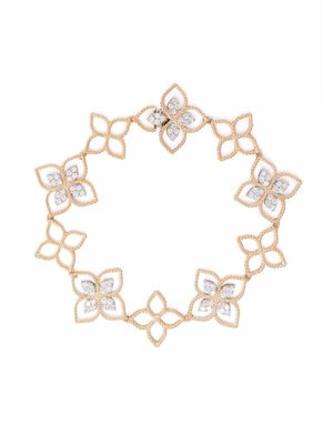 Roberto Coin bracelet Princess Flower Dubai en or rose 18ct serti de diamants