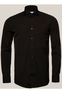 ETON Slim Fit Overhemd zwart, Effen