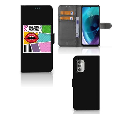 Motorola Moto G51 5G | Wallet Case | met Pasjes | Popart Princess Motorola Moto G51 5G | Wallet Case | met Pasjes | Popart Princess