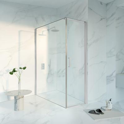 Fortifura Galeria Douchecabine - 60x160x200 - Profiel veiligheidsglas - anti kalk - chroom SW1122467/SW797918/SW797904