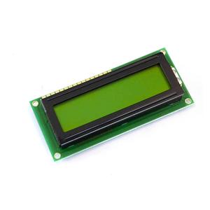 Display Elektronik LC-display Zwart Geel-groen (b x h x d) 80 x 36 x 12.4 mm DEM16102SYH-LY