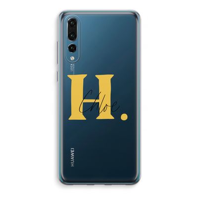 Amber Script: Huawei P20 Pro Transparant Hoesje