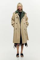 Tweedelige trenchcoat in twee kleuren - BROWN - M