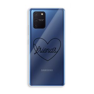 Friends heart black: Samsung Galaxy Note 10 Lite Transparant Hoesje