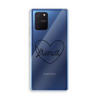 Friends heart black: Samsung Galaxy Note 10 Lite Transparant Hoesje