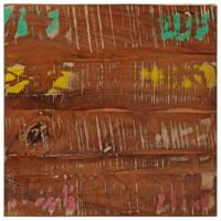 Tafelblad vierkant 60x60x2,5 cm massief gerecycled hout