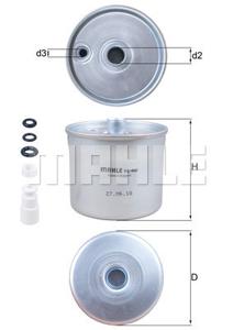 Brandstoffilter KNECHT, Diameter (mm)77mm, u.a. für Land Rover