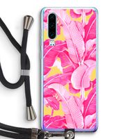 Pink Banana: Huawei P30 Transparant Hoesje met koord