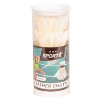 SportX shuttle veren wit in koker, 3st.