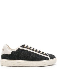 Versace baskets Barocco Greca en jacquard - Noir