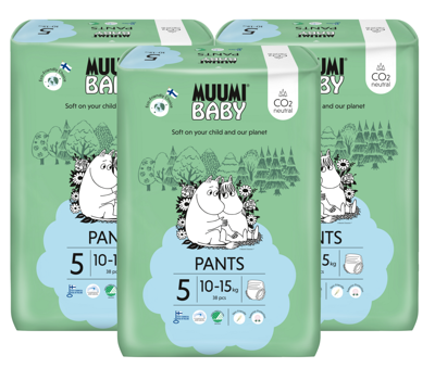 Moomin Baby Ecologische Luierbroekjes 5 Maxi+ Voordeelverpakking