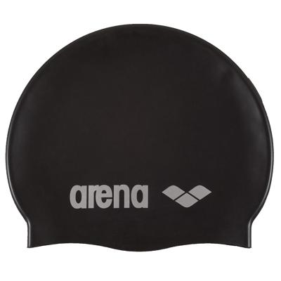 Arena Classic Silicone swimcap zwart/zilver