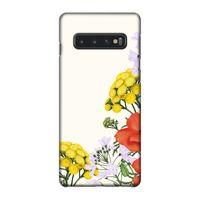 Wilde bloemen: Samsung Galaxy S10 4G Volledig Geprint Hoesje