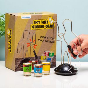 Spiraal drankspel met shotglaasjes