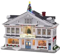 Lemax nejaime&apos;s stockbridge shop verlicht kersthuisje Norman Rockwell 2023