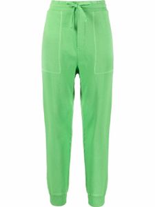 Nanushka pantalon de jogging en coton biologique - Vert