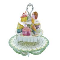 Wenskaart 3D Cupcake Tea time