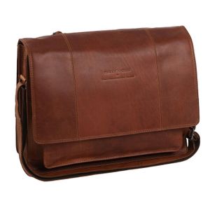 New Looxs by Chesterfield Leren Fietstas / Schoudertas Gent 15.6'' Cognac