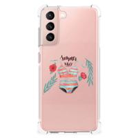 Samsung Galaxy S21 FE Stevig | Bumper Hoesje | Boho Summer