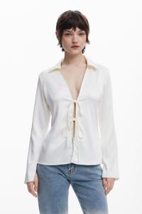 Seventies blouse - WHITE - XL