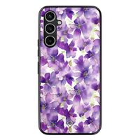 Samsung Galaxy A54 hoesje - Floral violet - thumbnail