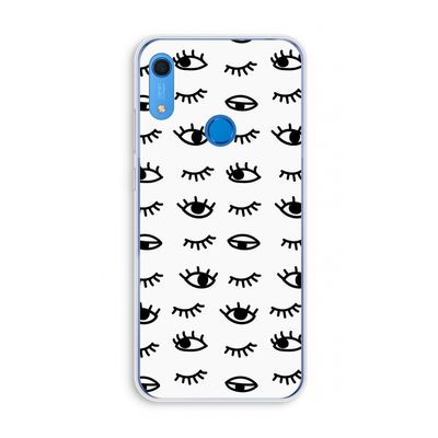 Eye pattern #2: Huawei Y6s Transparant Hoesje