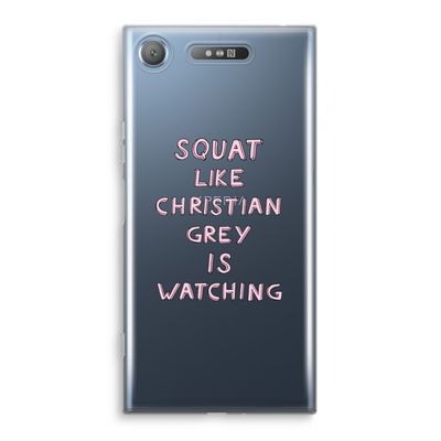 Christian Grey: Sony Xperia XZ1 Transparant Hoesje