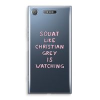 Christian Grey: Sony Xperia XZ1 Transparant Hoesje